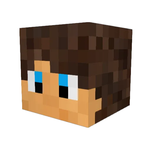 ByFran_22 Minecraft avatar head, 3D render