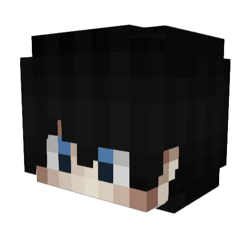 ByFxbse Minecraft avatar head, 3D render