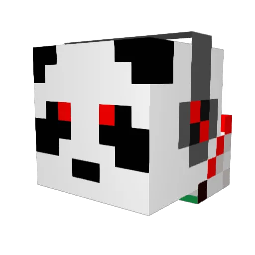 ByHachi Minecraft avatar head, 3D render