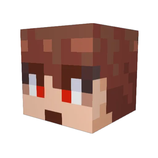 ByJamesThan Minecraft avatar head, 3D render