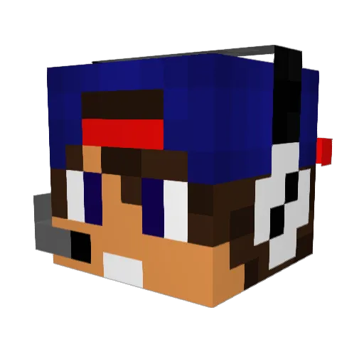 ByJaxee Minecraft avatar head, 3D render