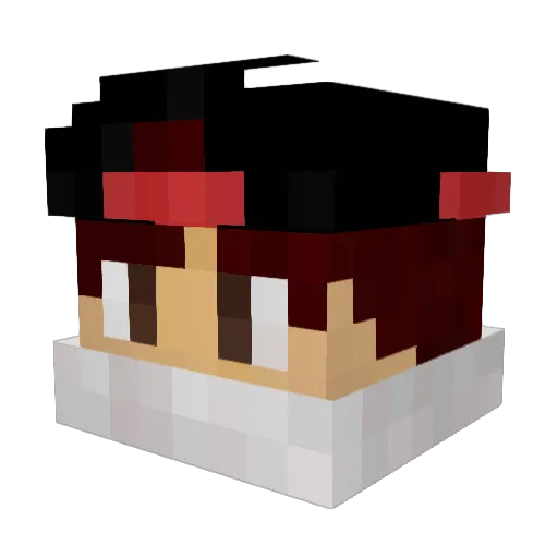 ByJonix Minecraft avatar head, 3D render