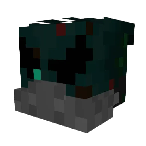 ByJs0 Minecraft avatar head, 3D render