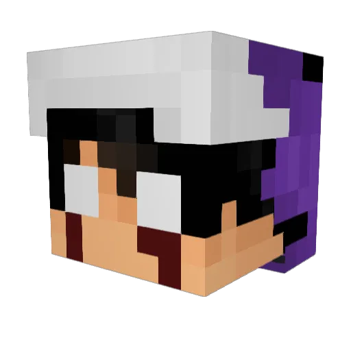 ByJuan Minecraft avatar head, 3D render