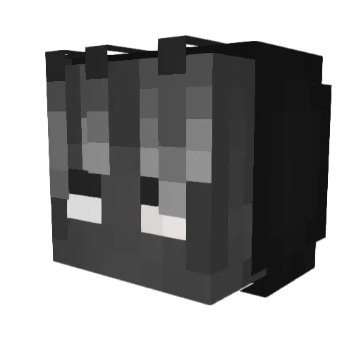 ByKazukiff Minecraft avatar head, 3D render