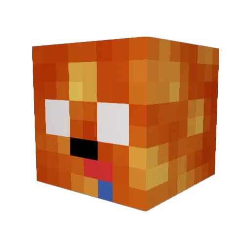 ByLefeu48 Minecraft avatar head, 3D render