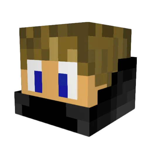 ByLink38 Minecraft avatar head, 3D render