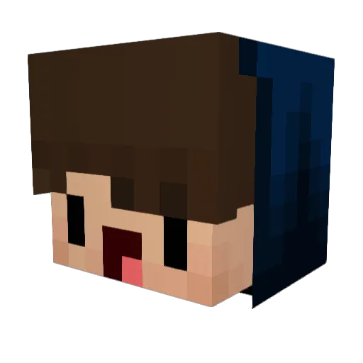 ByLukyy Minecraft avatar head, 3D render