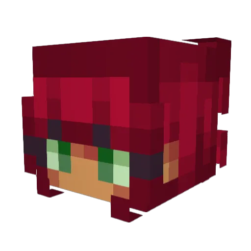 ByMaii Minecraft avatar head, 3D render