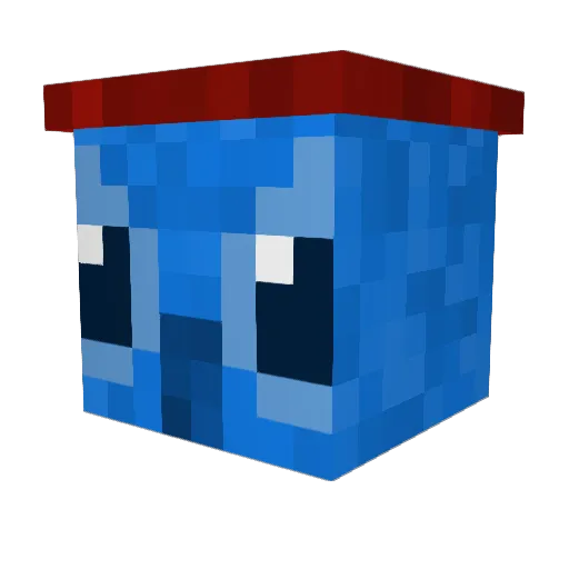 ByMollie Minecraft avatar head, 3D render