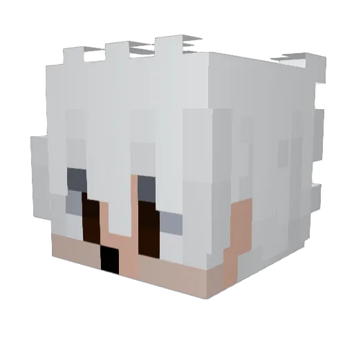 ByMoretta Minecraft avatar head, 3D render