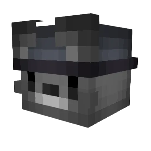 ByMorphix Minecraft avatar head, 3D render