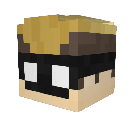 ByNice_ Minecraft avatar head, 3D render