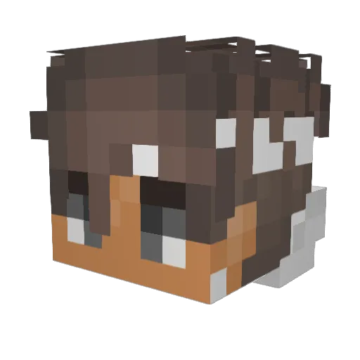ByOlliZz Minecraft avatar head, 3D render