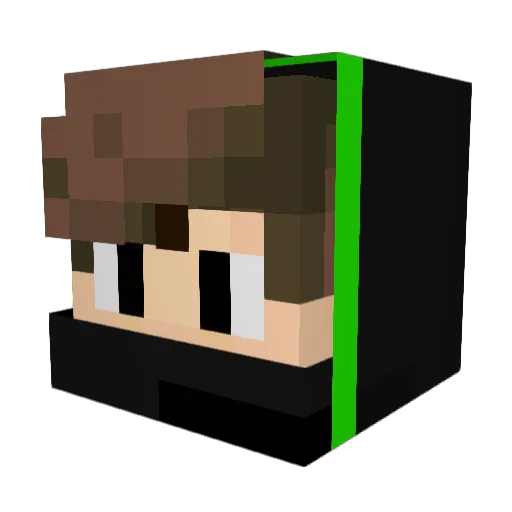 ByOyuncu Minecraft avatar head, 3D render