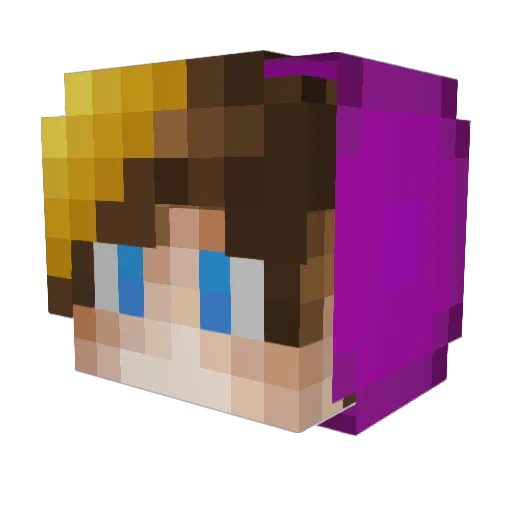 ByPajaro27 Minecraft avatar head, 3D render