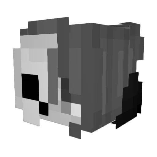 ByPandaKnxck_ Minecraft avatar head, 3D render