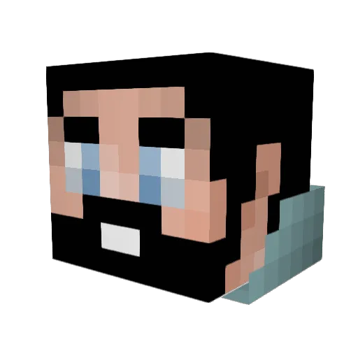 ByPuzzllie Minecraft avatar head, 3D render