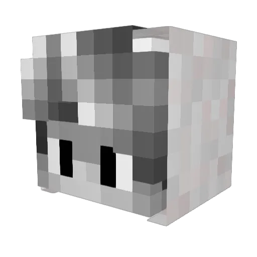 ByQuentrox Minecraft avatar head, 3D render
