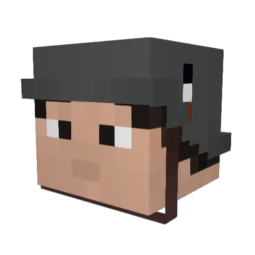 ByQuintexx Minecraft avatar head, 3D render