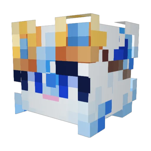 ByQvanwer Minecraft avatar head, 3D render