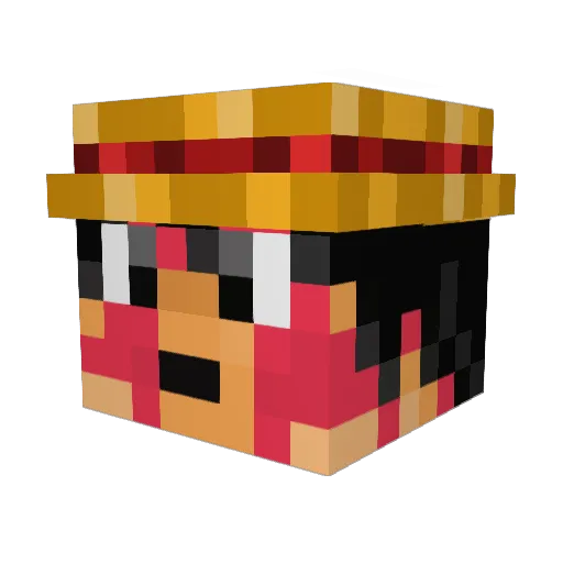 ByRauL117 Minecraft avatar head, 3D render