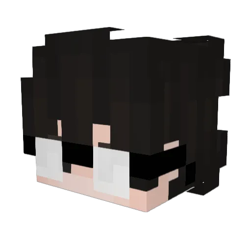 ByRelaxzx Minecraft avatar head, 3D render