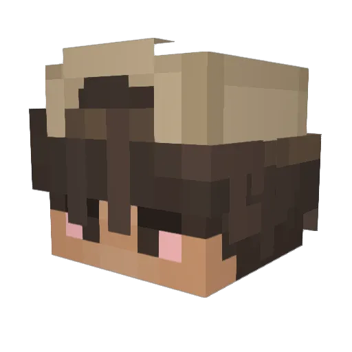 ByRelvex Minecraft avatar head, 3D render