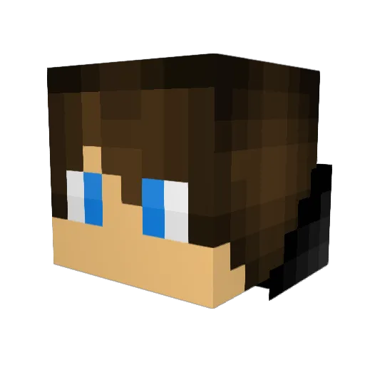 ByRoherr Minecraft avatar head, 3D render