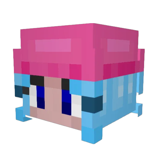 BySanic Minecraft avatar head, 3D render