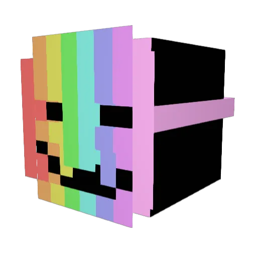 BySayco_ Minecraft avatar head, 3D render