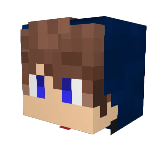 ByShackPvP Minecraft avatar head, 3D render