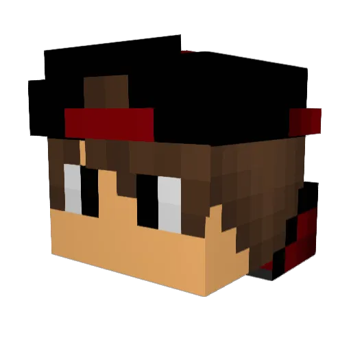 BySlowYT Minecraft avatar head, 3D render