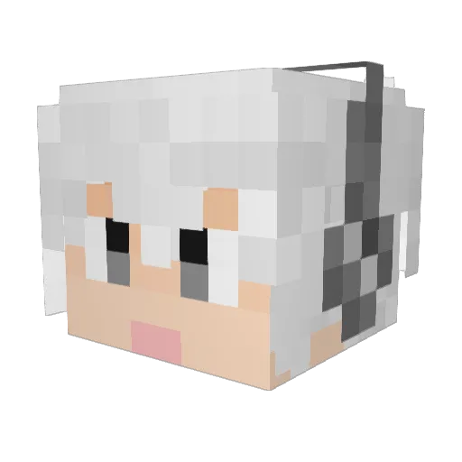 BySmy Minecraft avatar head, 3D render