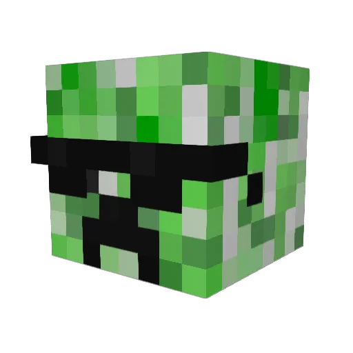 BySoly Minecraft avatar head, 3D render