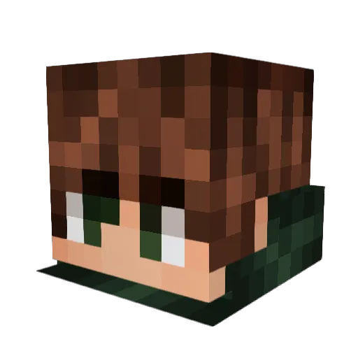 Minecraft-Avatar von BySplex: Kopf als 3D-Render
