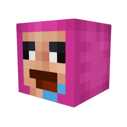 BySquaad Minecraft avatar head, 3D render