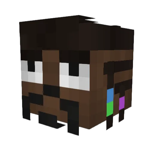 ByStimulus Minecraft avatar head, 3D render