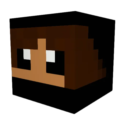 ByStrenD Minecraft avatar head, 3D render