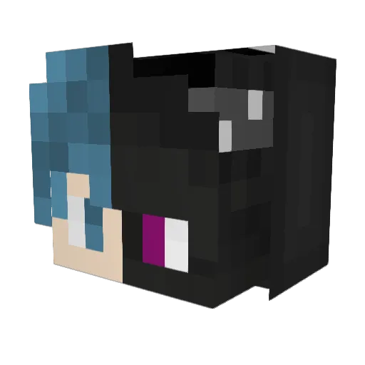 ByStruggle Minecraft avatar head, 3D render