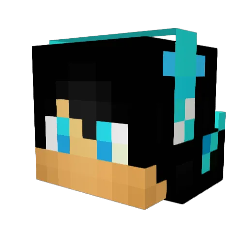 ByTheVibes Minecraft avatar head, 3D render