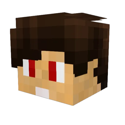 ByWonDer_ Minecraft avatar head, 3D render