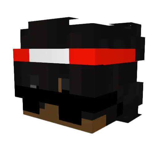 ByXadeX Minecraft avatar head, 3D render