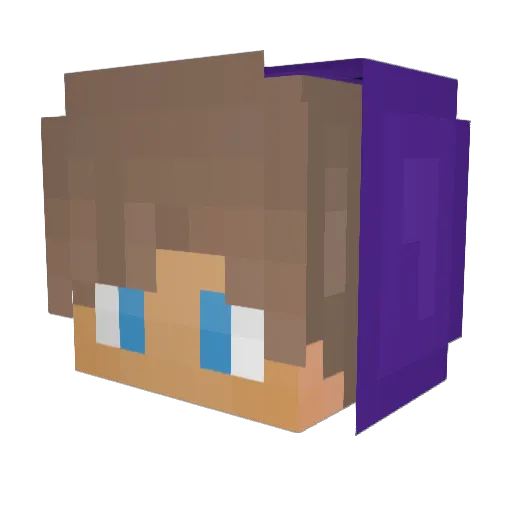 ByXentox Minecraft avatar head, 3D render