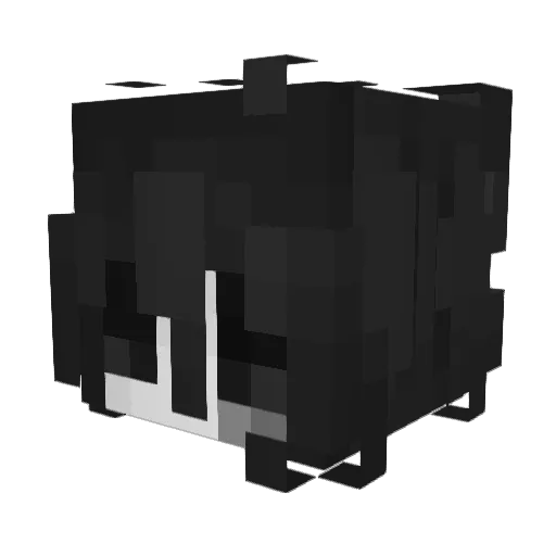 By_M4lt3 Minecraft avatar head, 3D render