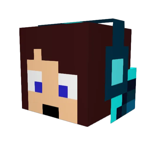 By_Supra Minecraft avatar head, 3D render