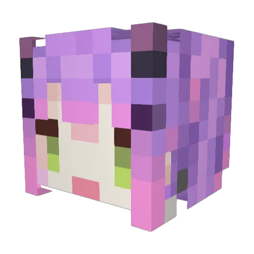 By__OB Minecraft avatar head, 3D render