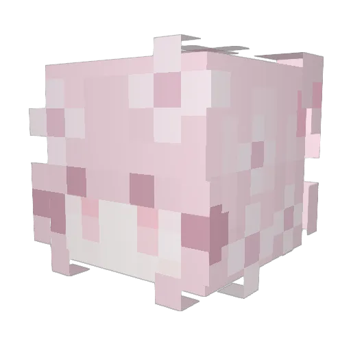 Byabe Minecraft avatar head, 3D render