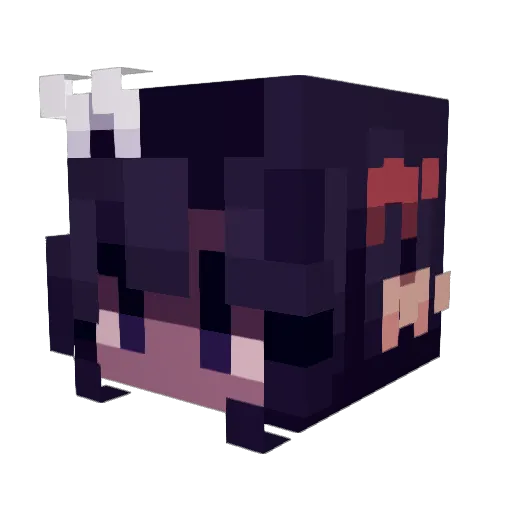 Byabeige Minecraft avatar head, 3D render