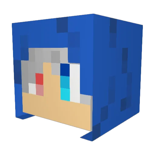 Byakko_ABysS Minecraft avatar head, 3D render